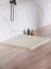 NEW TRENDY Brodzik konglomeratowy Nex Shade 80x80, kwadratowy, w kolorze beżowym, wysokość 3,5cm B-0484